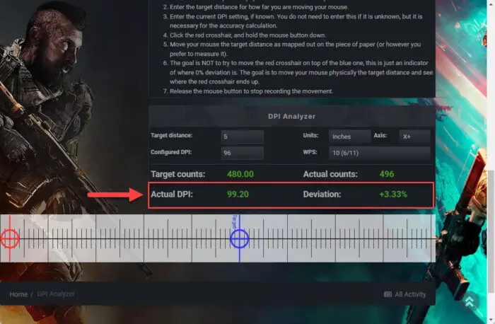 Actual DPI Setting