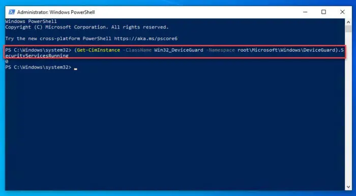 Check Credential Guard status using PowerShell