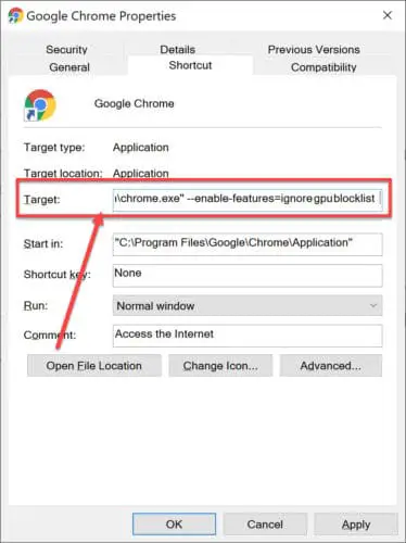 Chrome enable experimental features 1