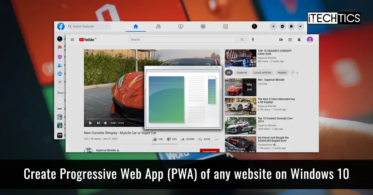 Create Progressive Web App PWA of any website on Windows 10