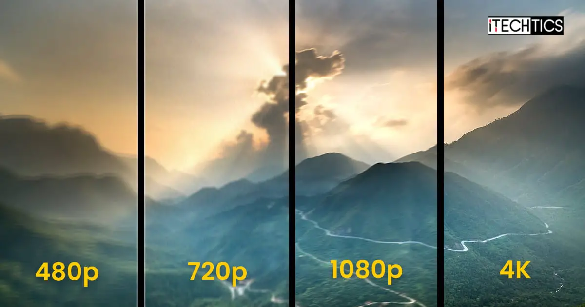 Difference Between 480p 720p 1080p And 4K Resolutions