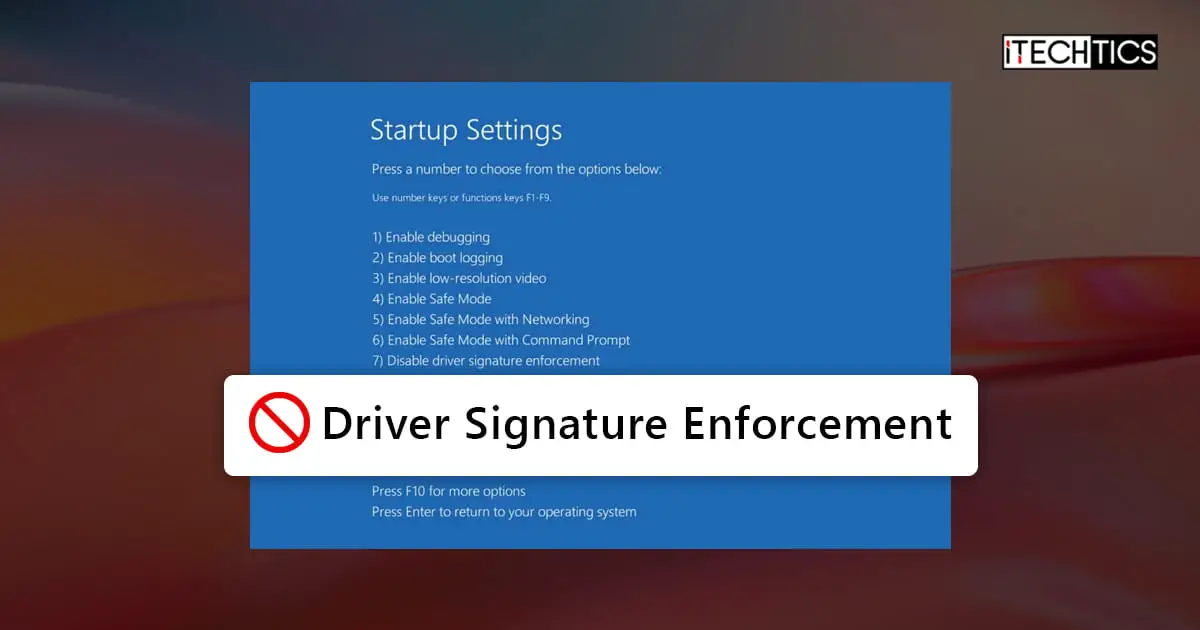 Disable driver signature enforcement on Windows 11