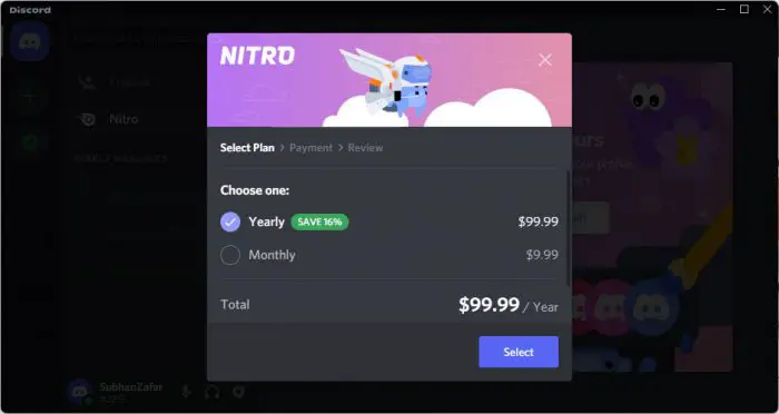 Discord Nitro pricing