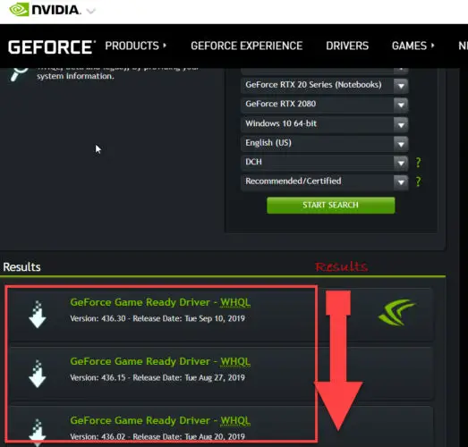 Download Nvidia drivers