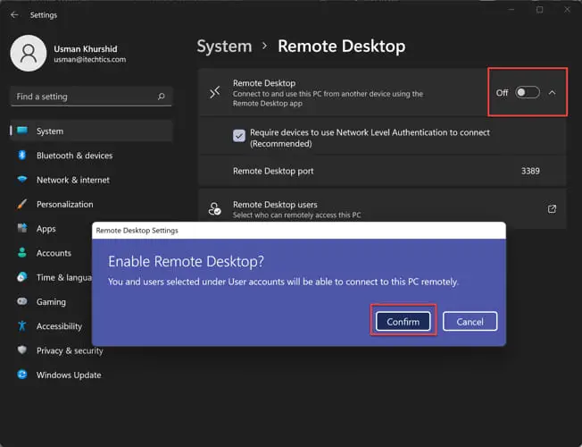 How To Enable Remote Desktop Connection RDC In Windows 11 2