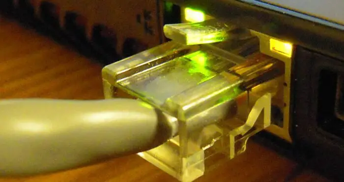 Ethernet switch activity LED