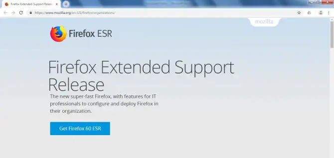 Firefox ESR 1