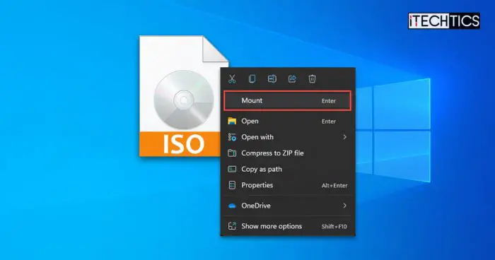 Mount ISO using context menu