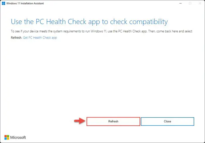 Get PC Health Check app 1