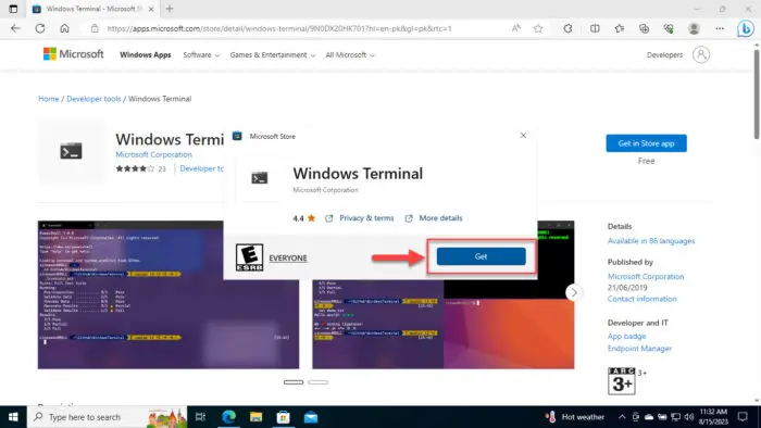 Get Windows Terminal