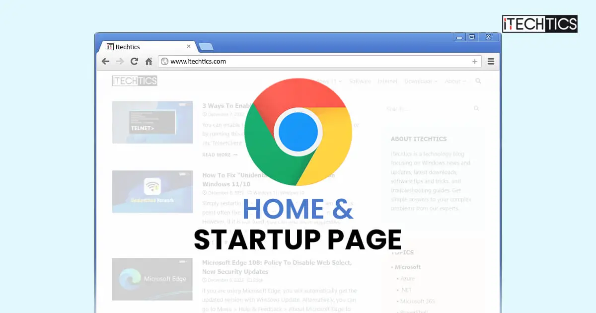 Google Chrome Homepage Startup Pages Windows mac iOS Android