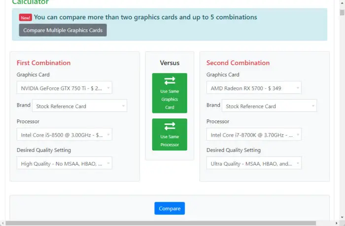 GPU Comparison