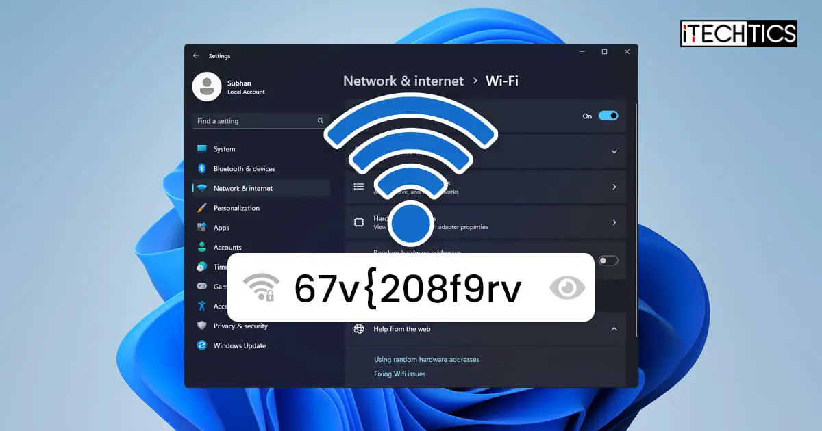 How To Find Wi Fi Password In Windows 11 From Settings