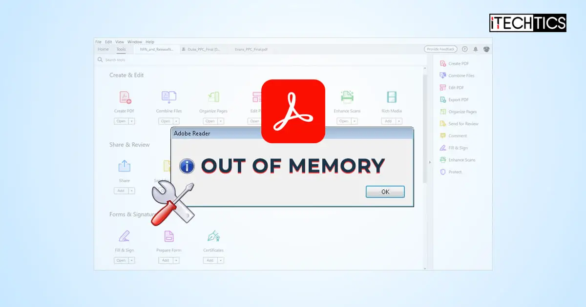 How To Fix Out Of Memory Error In Adobe Acrobat