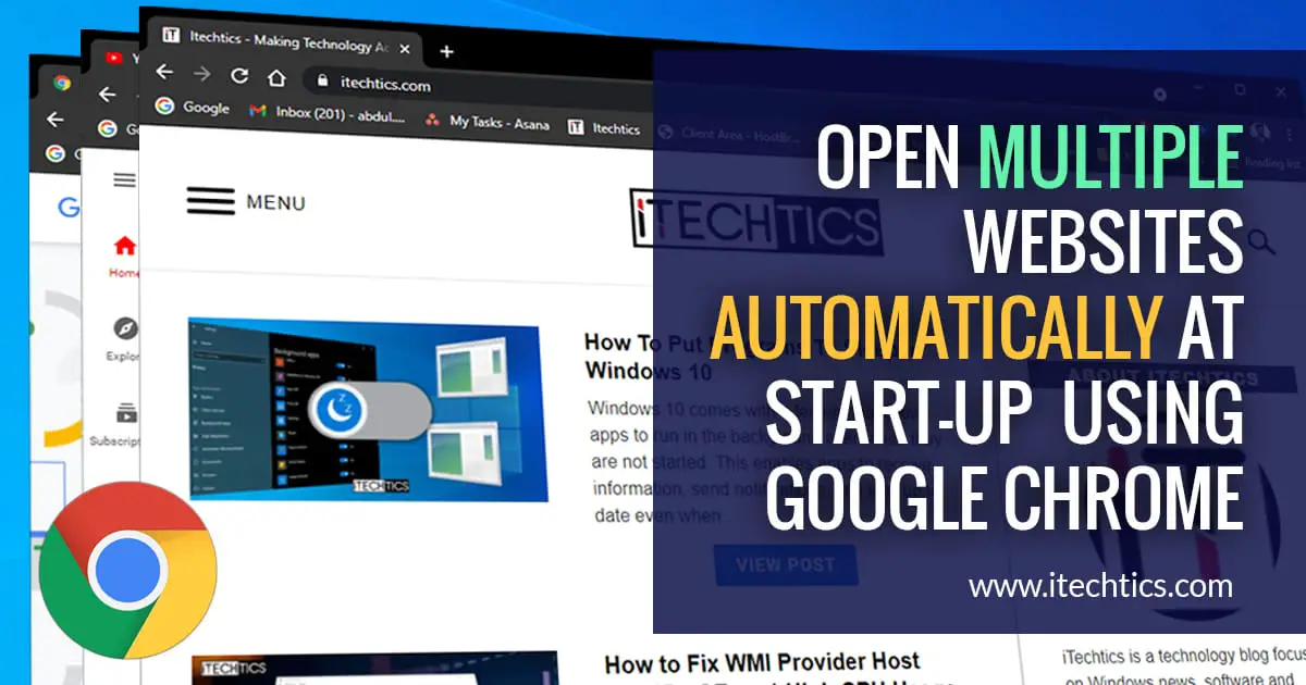 How to Open Multiple Websites Automatically at Start up Using Google Chrome