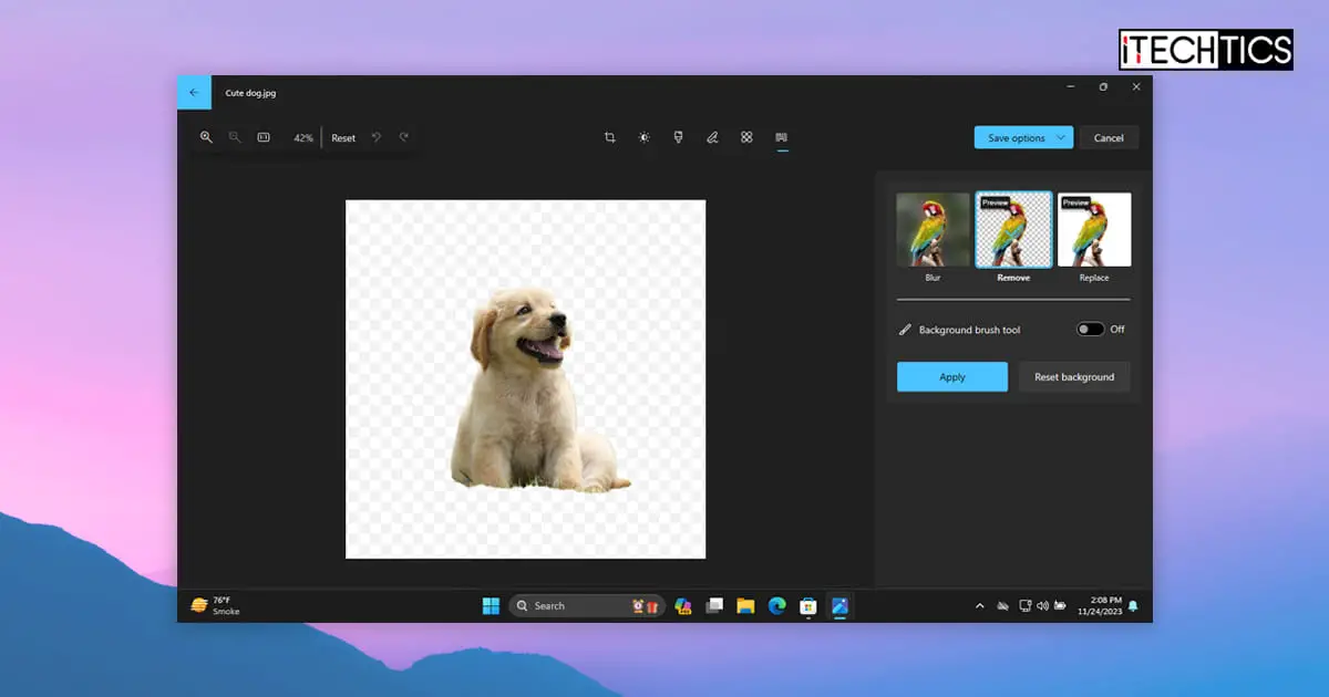How To Remove Or Replace Image Background Using Photos App In Windows 11