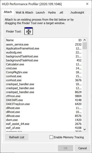 HUD Performance Profiler