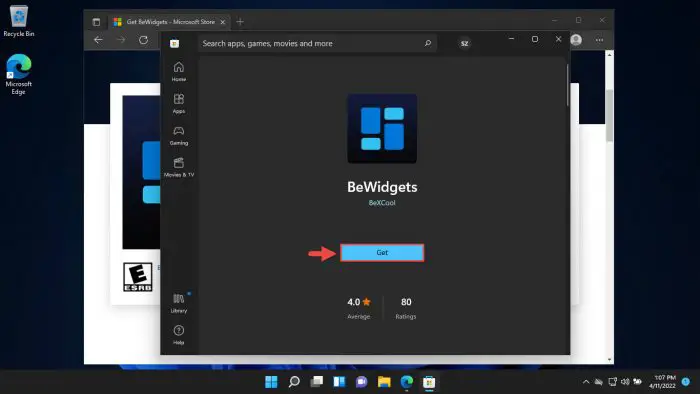 Install BeWidgets