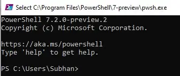 Download and install PowerShell 7.2 Preview 2 for Windows 10 6