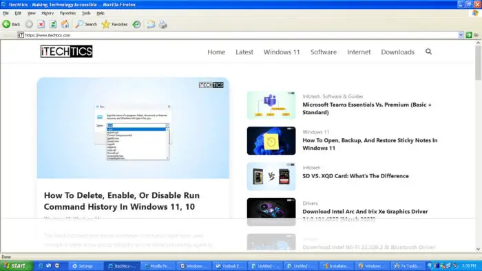 Internet Explorer on Windows Experiece Freestyle Update