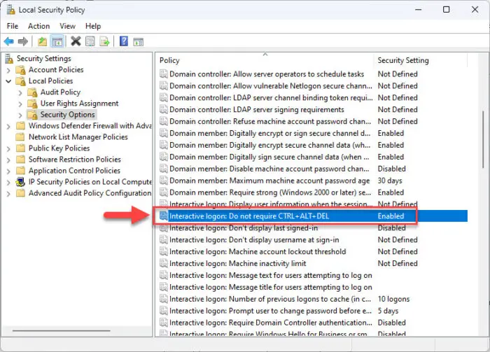 Manage Secure Sign In from Group Policy