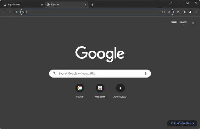 New UI for Google Chrome