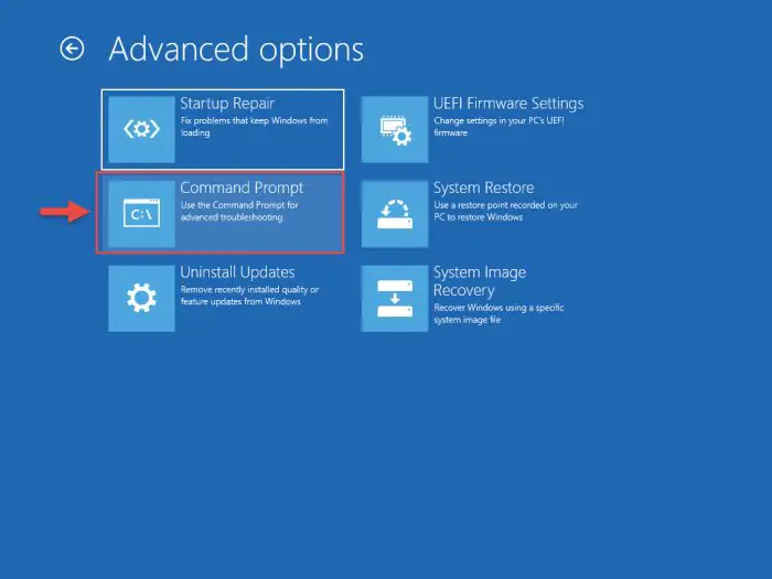 Open Command Prompt in WinPE