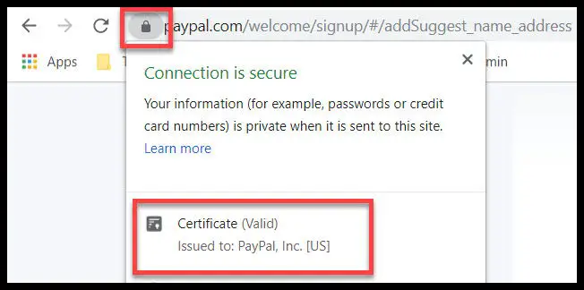 Paypal EVSSL certificate display in Chrome 77.jpg