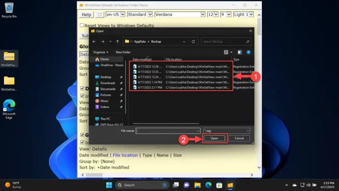 How To Change File Explorer View Preferences Using WinSetView 17