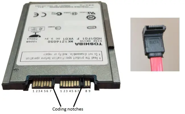 SATA SSD with cable
