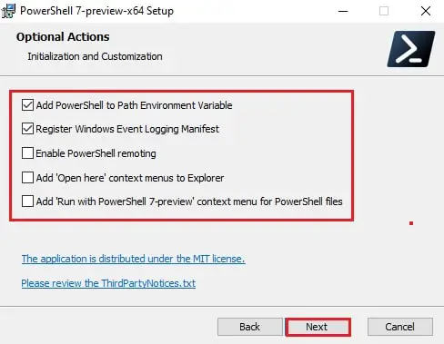 Download and install PowerShell 7.2 Preview 2 for Windows 10 3