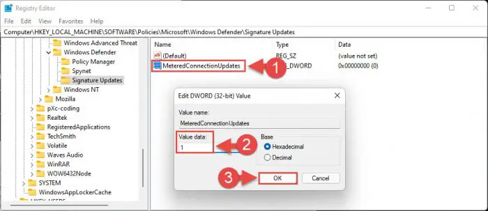 Set Value Data