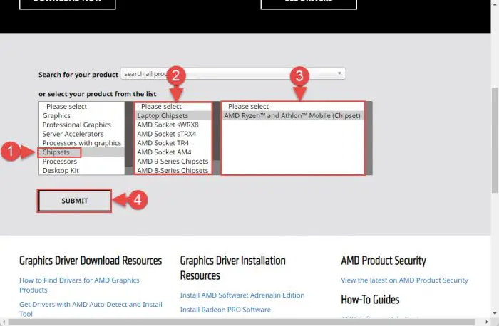 Specify AMD chipset