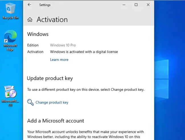 Windows 10 activated after upgrading from Windows 7