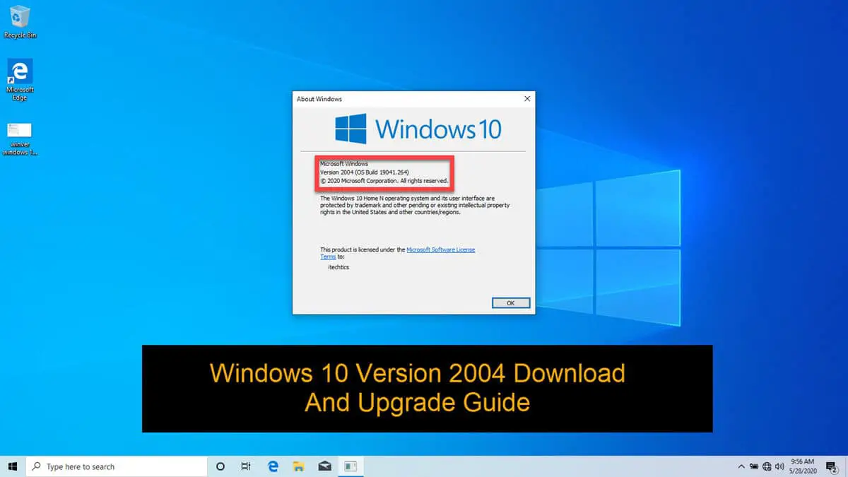 Windows 10 Version 2004