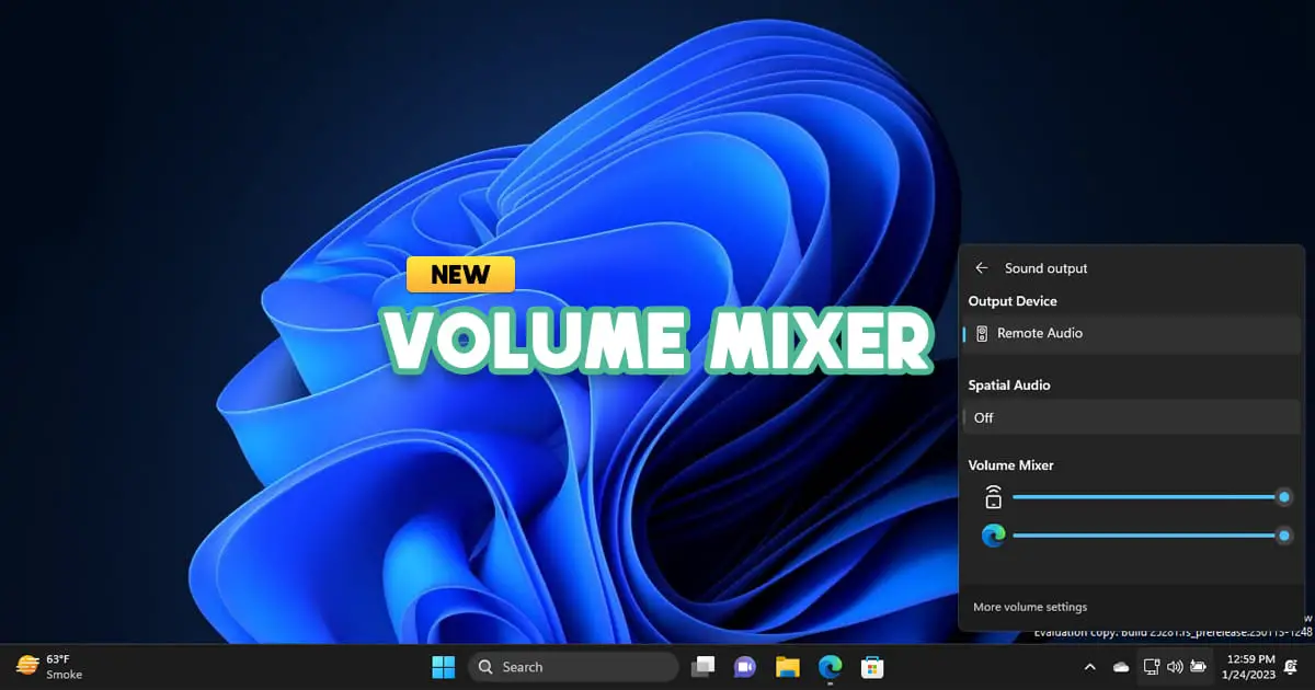 Windows 11 Volume Mixer