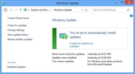 Windows Update installing Office 2010 SP2