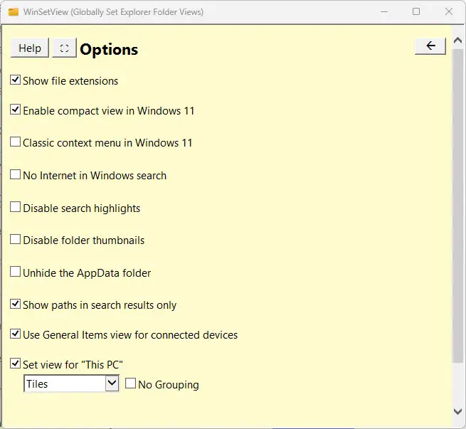 How To Change File Explorer View Preferences Using WinSetView 13