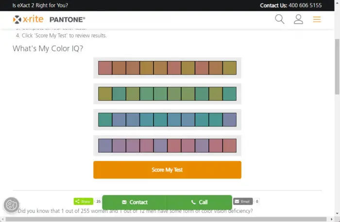 X Rite Color Challenge