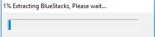 BlueStacks offline installer extracting