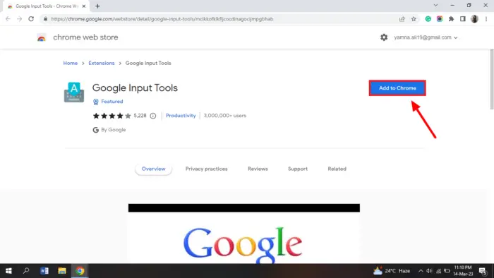 Download Google Input Tools from here